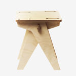 Picture of The Walker Wood Stool & Side Table