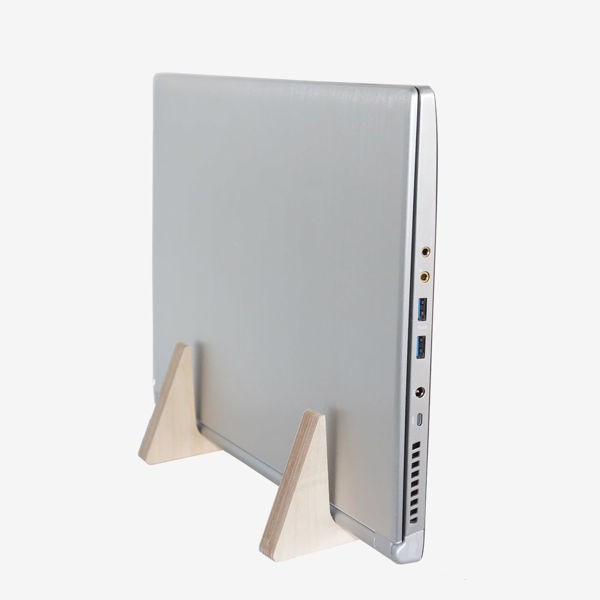 Triangle Ahşap Laptop Standı resmi