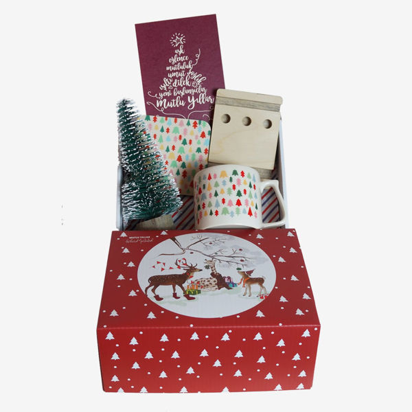 Yeni Yıl Konseptli Hediye Kutu - Huzur Seti resmi