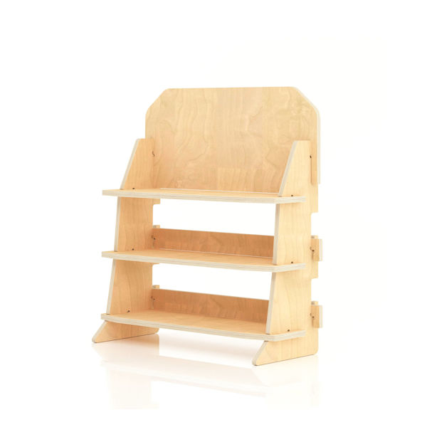 SU42 Tufetto Pro-Sergileme: 3 Katlı Ahşap Ticari Ürün Teşhir Standı & Mağaza İçi Satış Destekleyici resmi