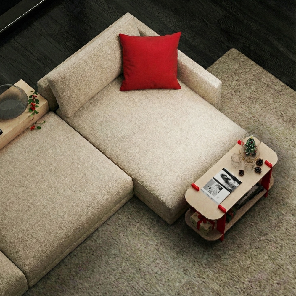 Tufetto Sutana kitaplık ve sehpa